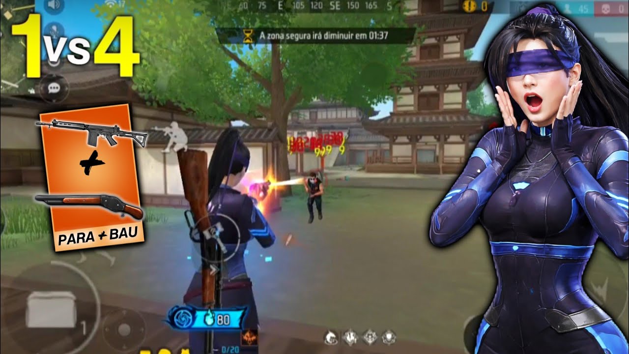 RUSHADÃO INSANO NESSE SOLO VS SQUAD AMASSEI GERAL!! FREE FIRE MOBILE