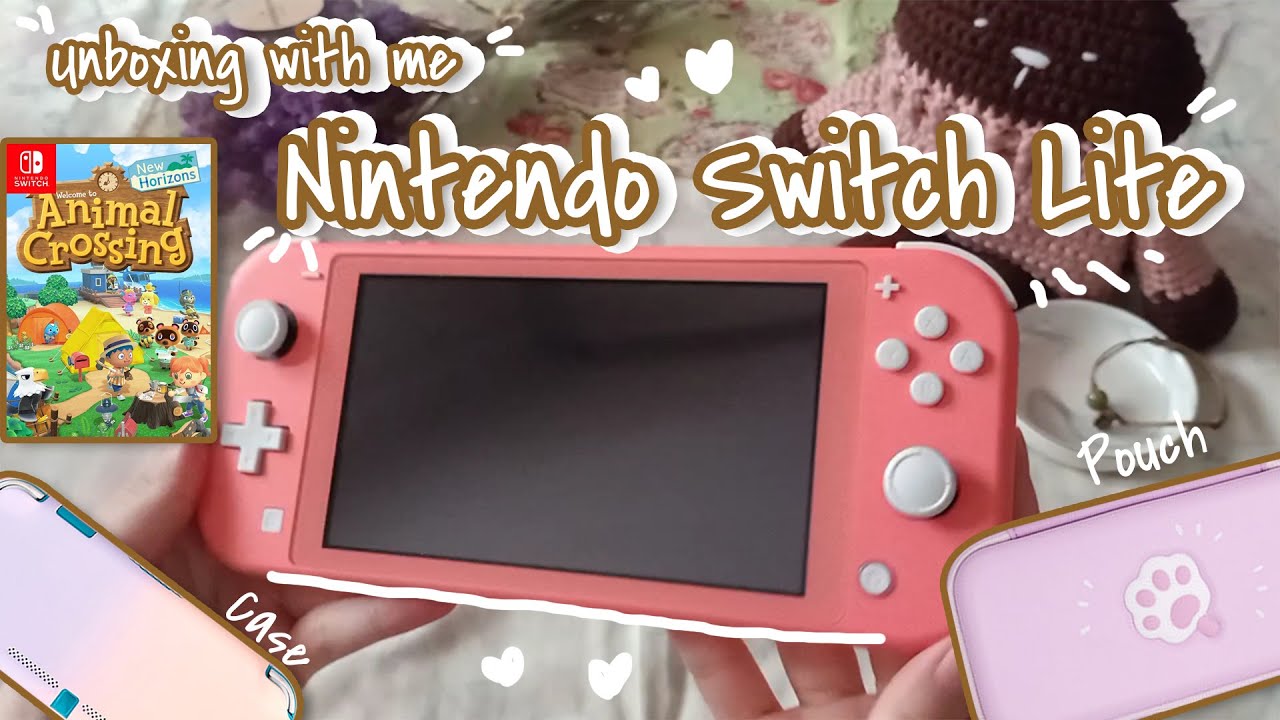 Unboxing coral 𝓝𝓲𝓷𝓽𝓮𝓷𝓭𝓸 𝓢𝔀𝓲𝓽𝓬𝓱 𝓛𝓲𝓽𝓮 with me!! with opening of Animal Crossing | 𝓬𝓸𝔃𝔂 𝓪𝓷𝓭 𝓻𝓮𝓵𝓪𝔁𝓲𝓷𝓰