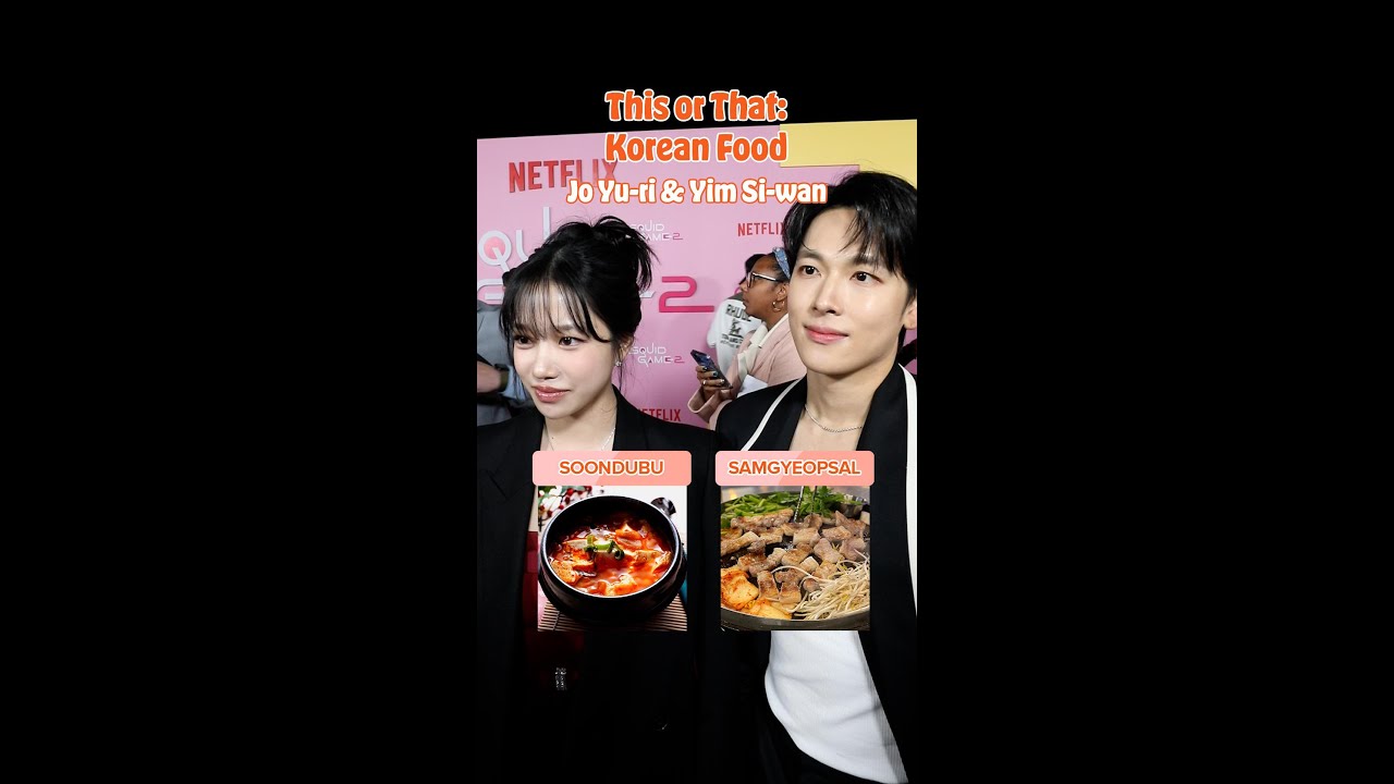 Squid Game's Jo Yu-ri and Yim Si-wan Play This Or That: Korean Food