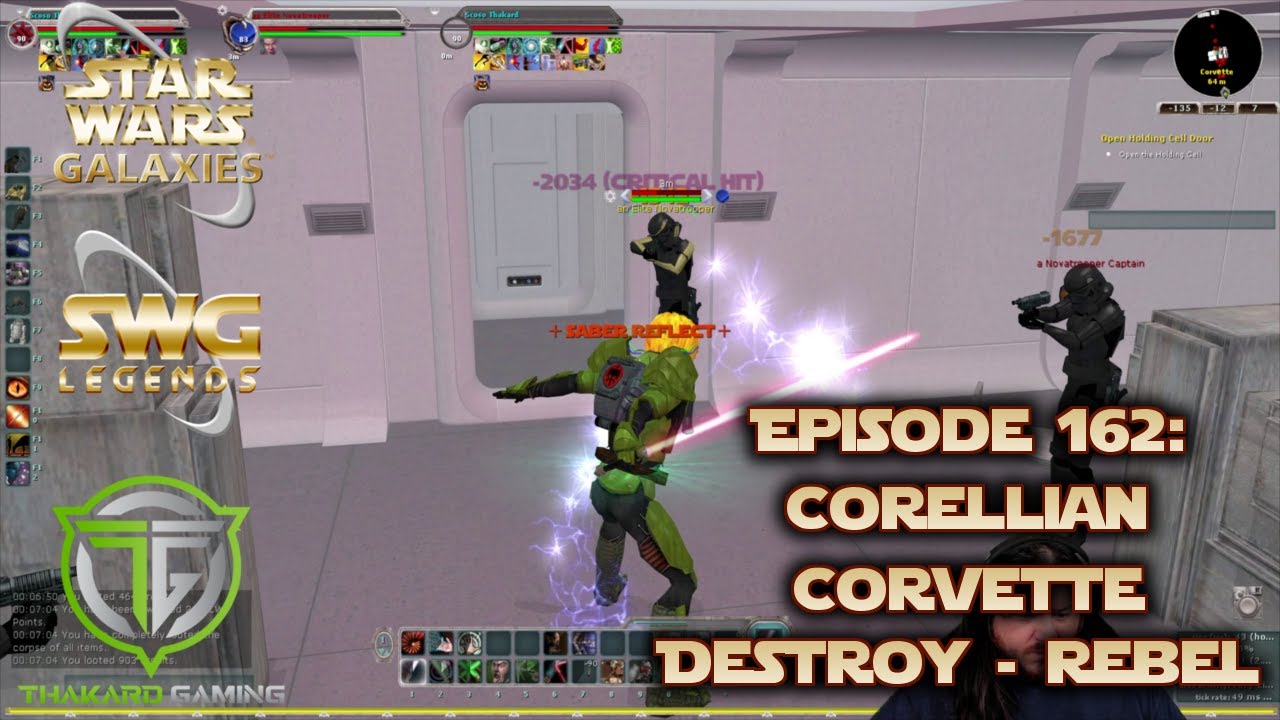SWG Legends Episode 162: Corellian Corvette Destroy - Rebel