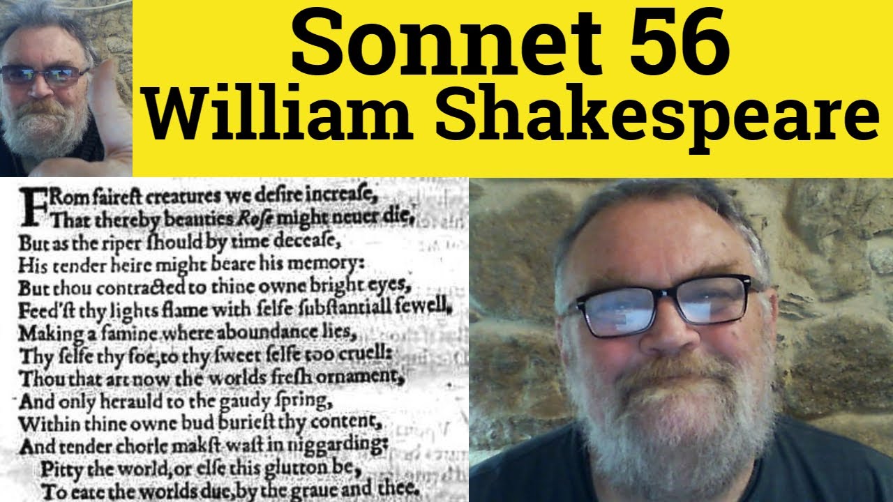 🔵 Sweet Love Renew Thy Force Sonnet 56 by William Shakespeare Summary Analysis Sonnet 56 Shakespeare