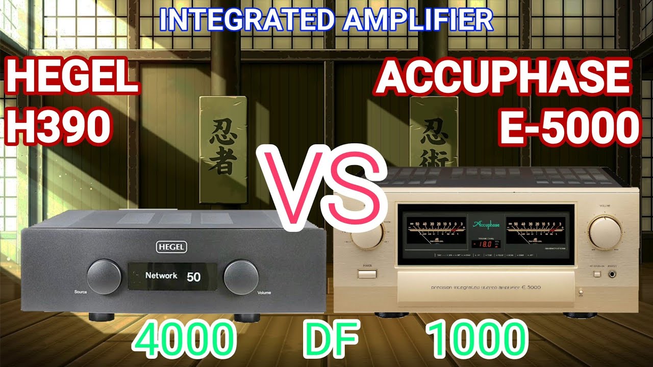 King of damping factor Accuphase E-5000 vs defeated by hegel H390 integrated amplifier