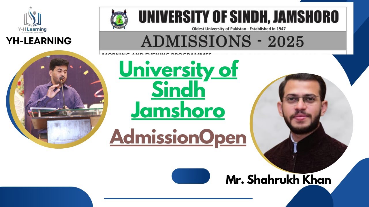 University of Sindh Jamshoro admission open 2024 | yhlearning