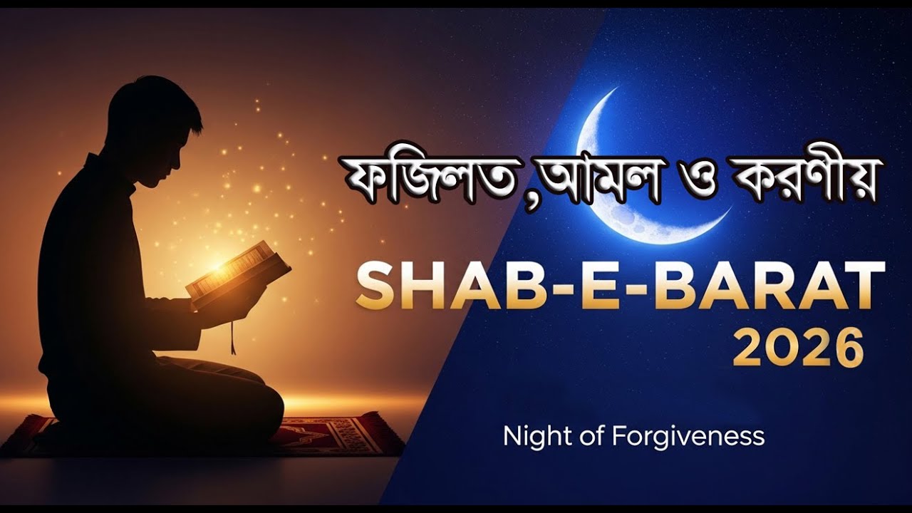 শবে বরাতের রাত  বিশেষ নামাজ ও দোয়া  ১৫ শাবান