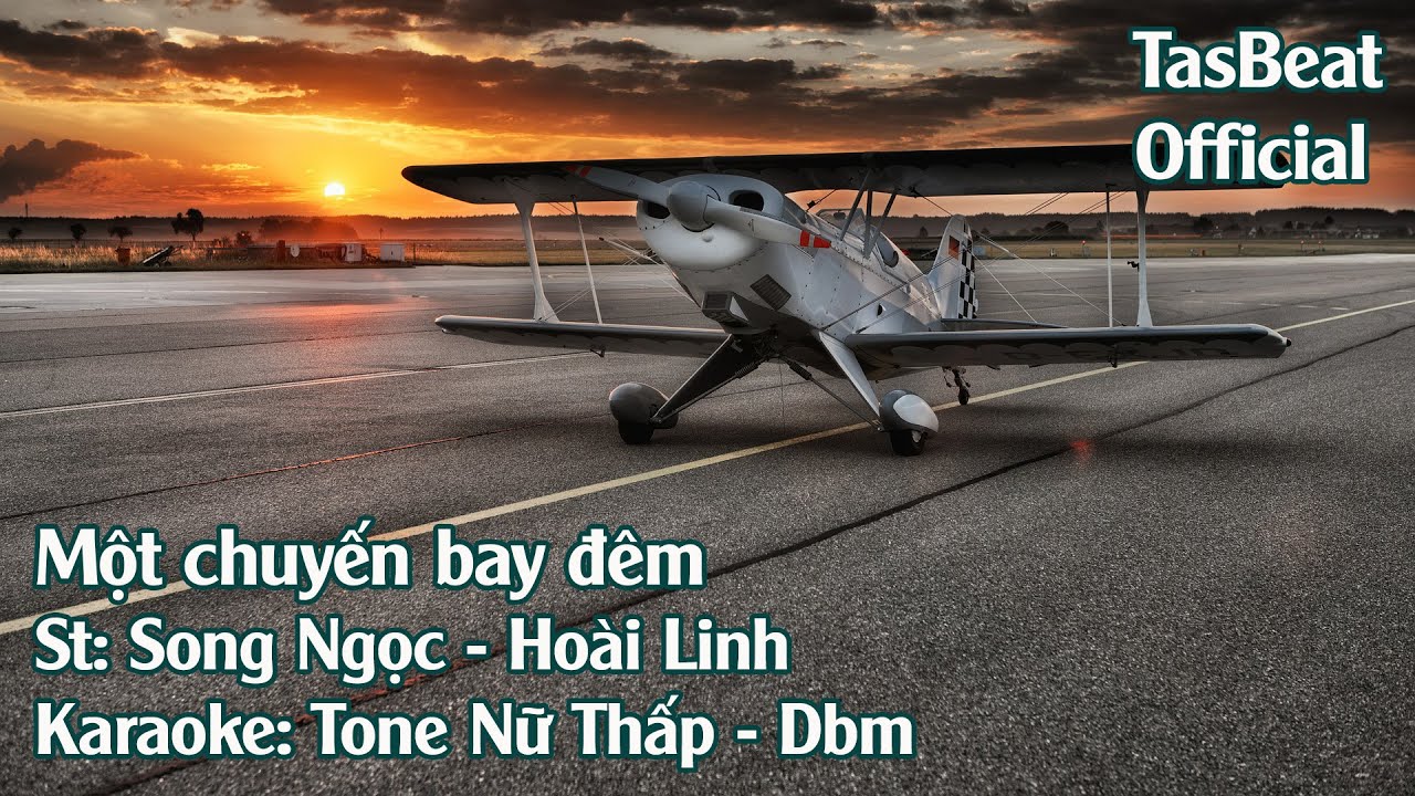 Karaoke Một Chuyến Bay Đêm - Tone Nữ Thấp | TAS BEAT