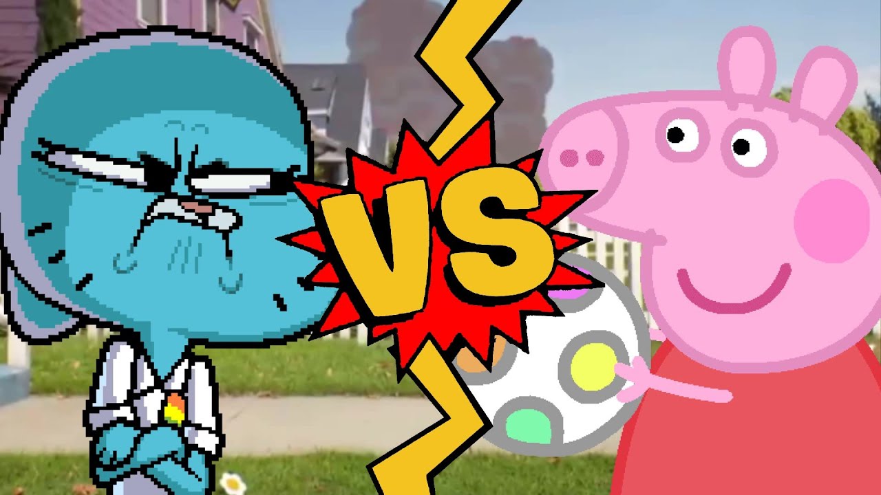M.U.G.E.N Battles | Nicole Watterson vs Peppa Pig | The Amazing World of Gumball vs Peppa Pig