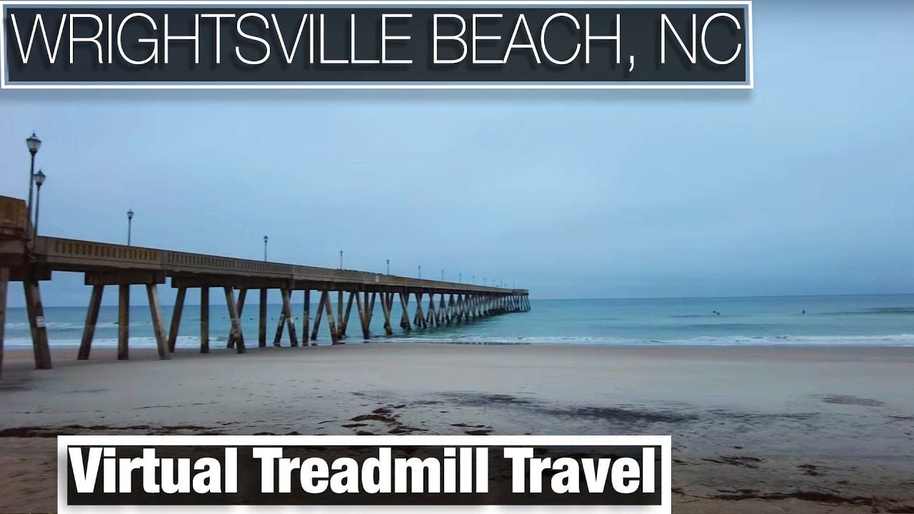 City Walks - Wrightsville Beach North Carolina Relaxing Virtual Beach Treadmill Walk - 4K