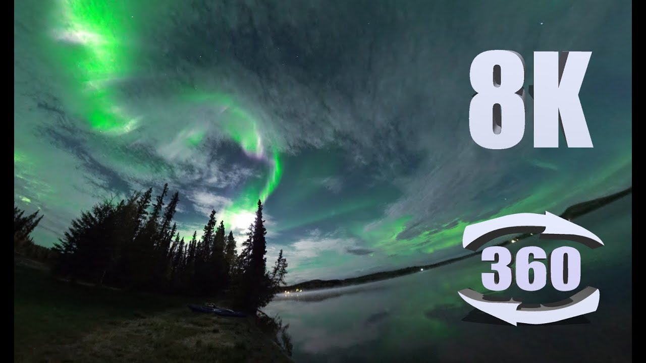 Experience the Magic of The Northern Lights in 6K 360 REAL-TIME Video