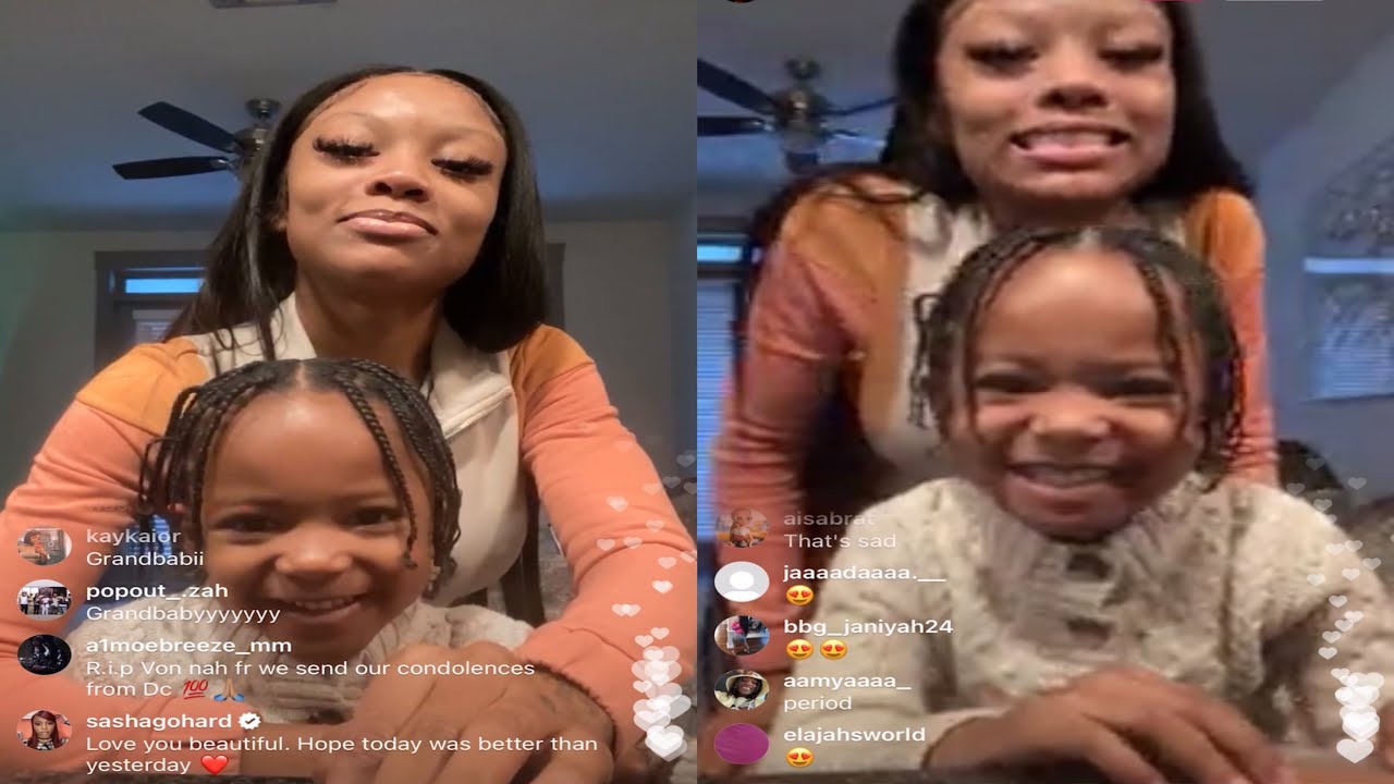 KING VON’S SISTER KAYLA LIVE w/ HER SON GRANDBABII.. SAYS HE MISSES VON 💔