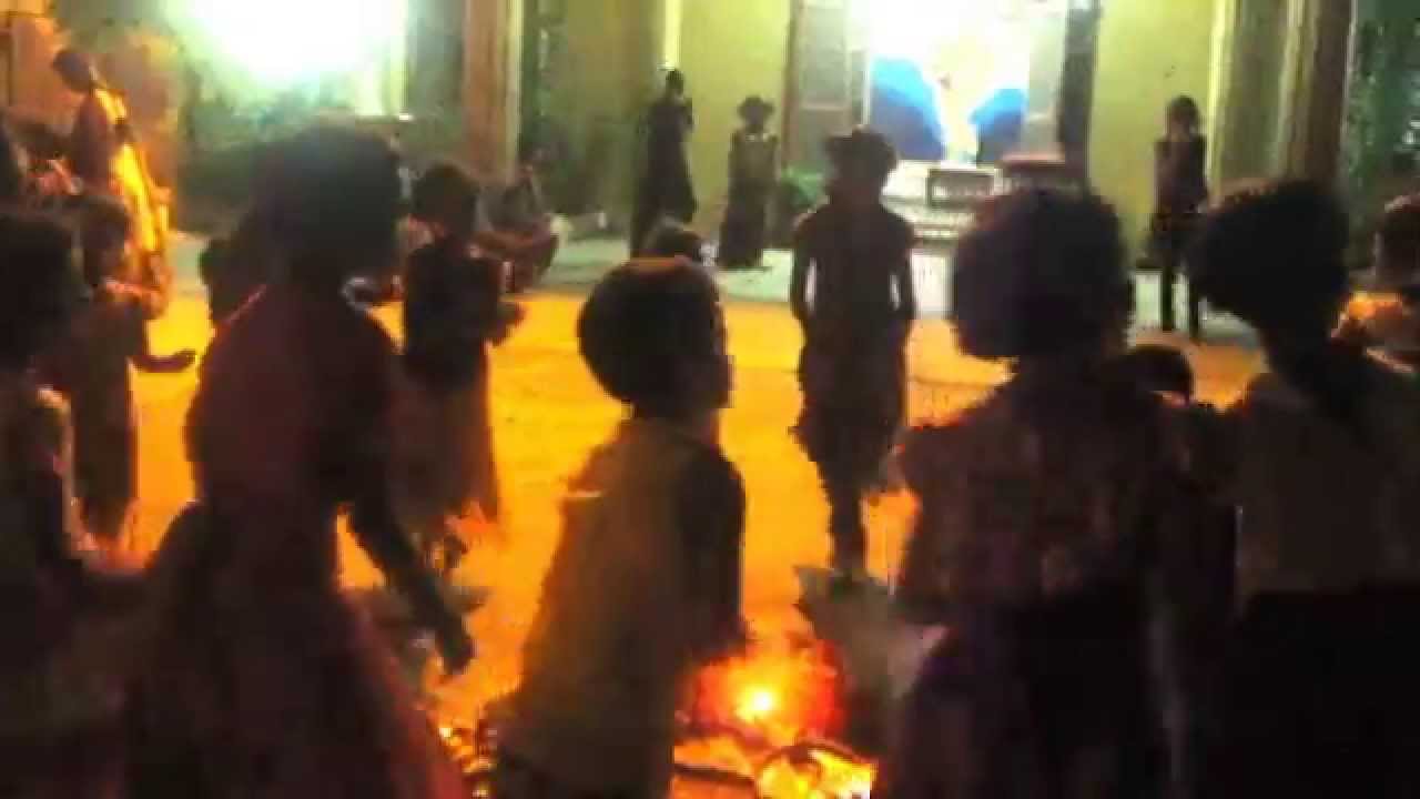 Vaidehi Ashram Children celebrate Bathukamma: Sewabharati