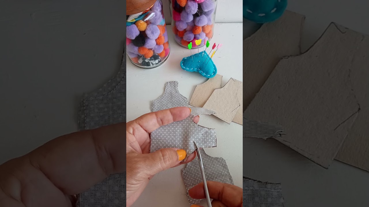 Aprenda a fazer Blusa de Boneca de Pano,  35 cm - passo a passo - parte 1