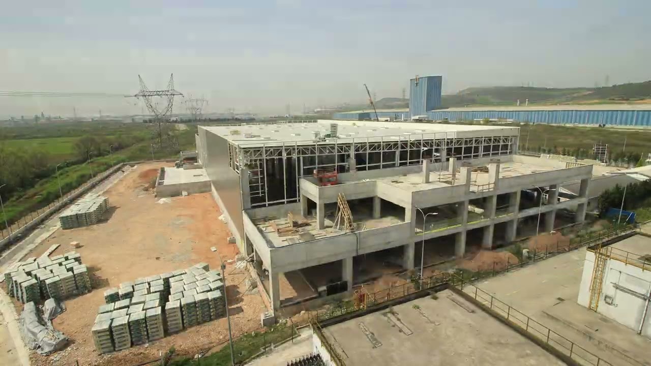 İSPAK - Fabrika inşaatı -factory construction - timelapse - 4K