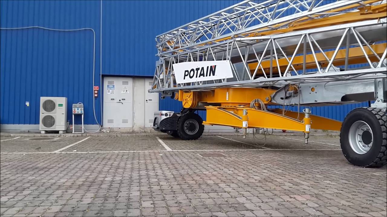 GAPO  transport and positioning Potain Hup cranes