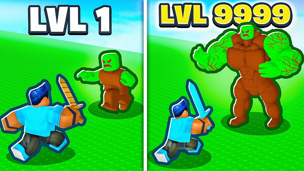 Fui de ZUMBI LVL 1 A 99999 no Roblox