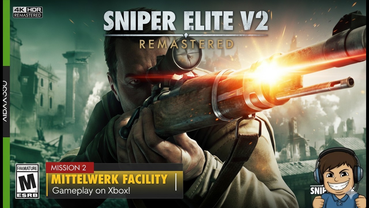 💥Sniper Elite V2 Remastered mission 2 Mittelwerk Facility | Gameplay on Xbox!