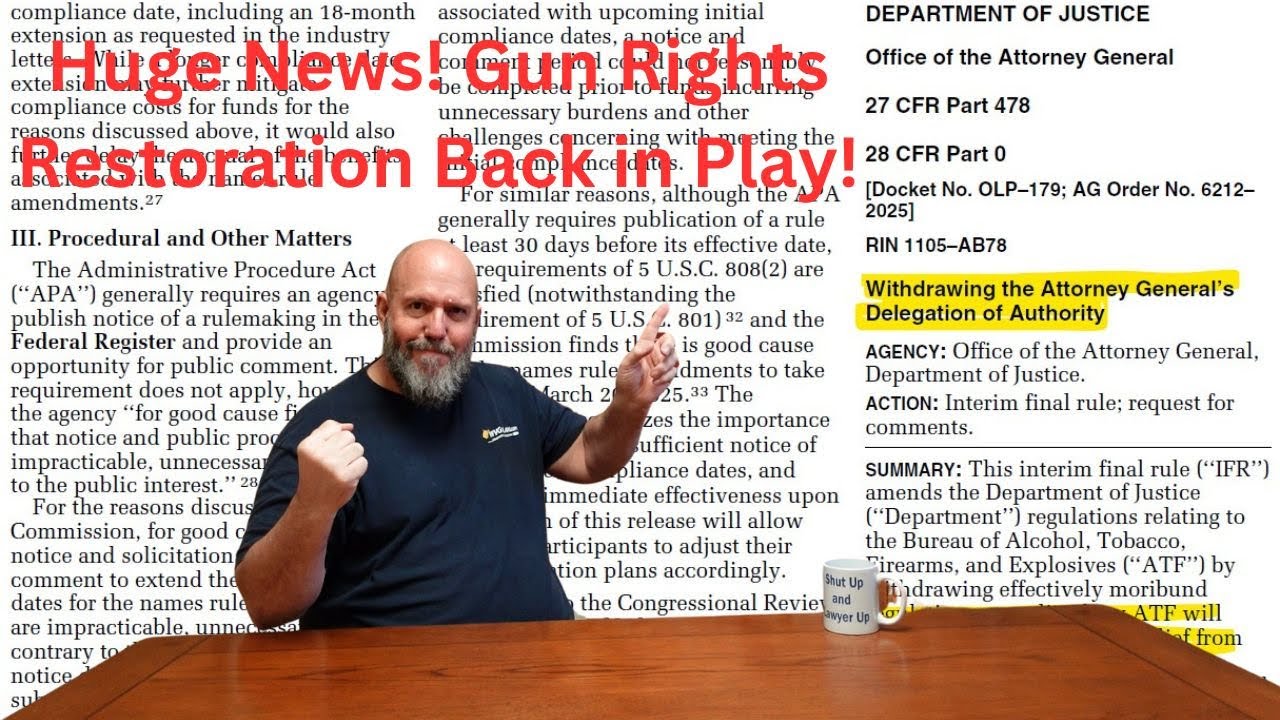 BREAKING: Federal Gun Rights Restoration!