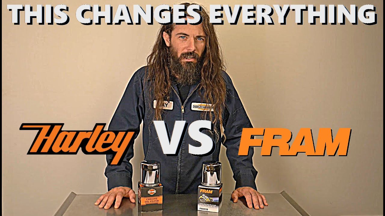 Harley Davidson Doesn't Want You to see inside the New Oil Filter - vs Fram