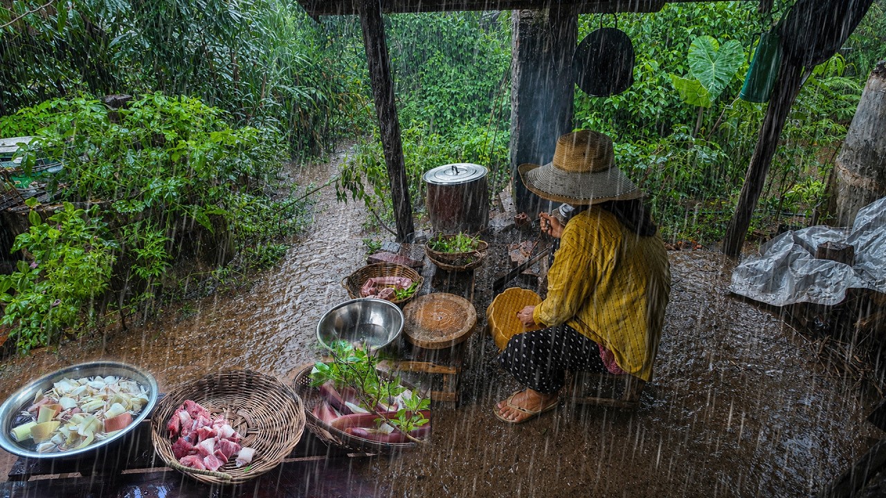 Traditional Rainy Day Cooking, Rainy Village Life & Country Recipes