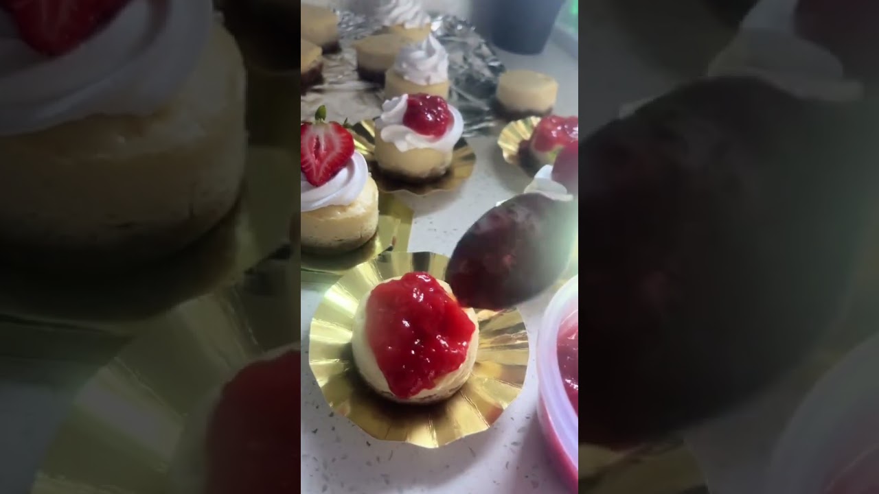 Mini cheesecake #minicheesecakes #postres  