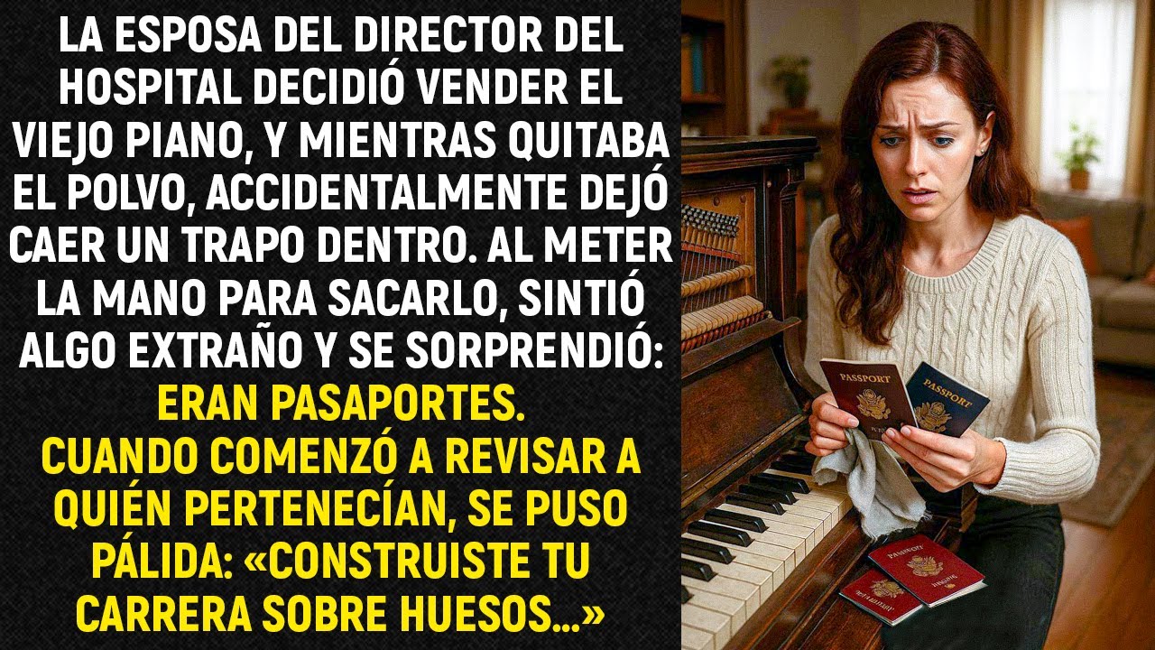 La esposa del director del hospital decidió vender el viejo piano, y mientras quitaba el polvo...
