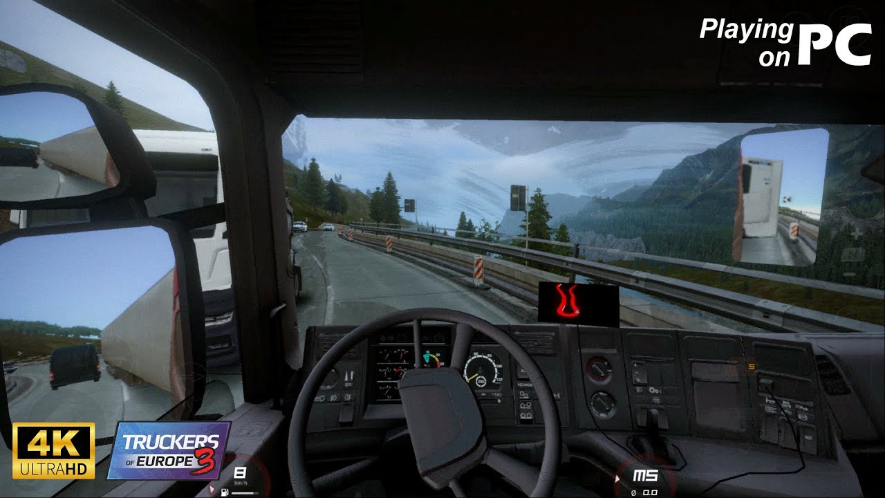 Dangerous Steep Hill Descent | Airolo Mountain Drive | Truckers of Europe 3
