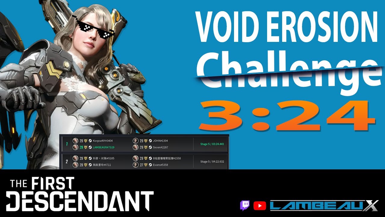 3:24 Void Erosion Purge - Challenge l The First Descendant