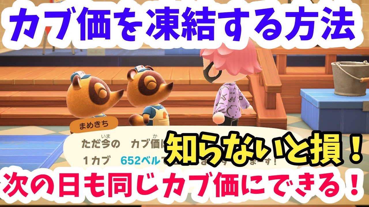 【あつ森】知らないと損！カブ価を凍結する方法！次の日も高カブ価にできる！