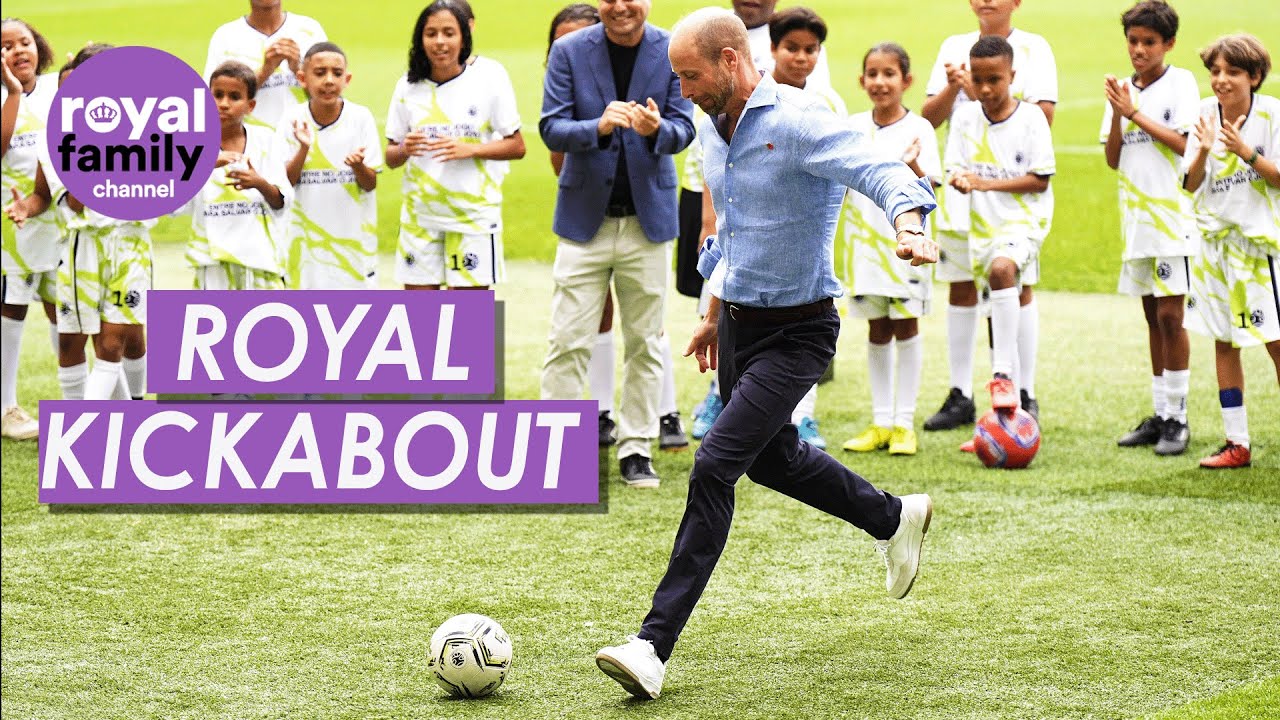 Prince William Shows Off His Football Skills with Young Players from Rio