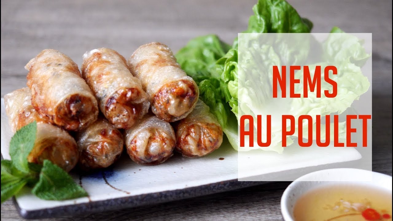 NEMS AU POULET CROUSTILLANTS - RECETTE ULTRA SIMPLE & FACILE A FAIRE