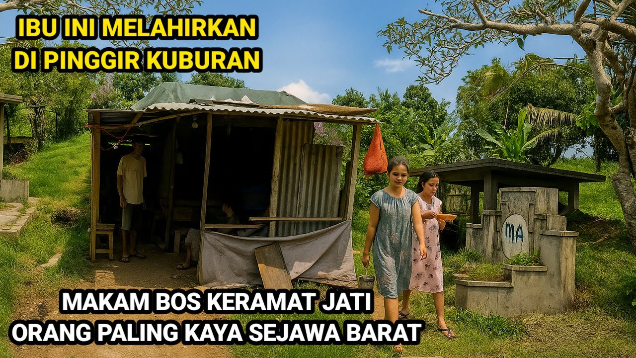 MAKAM ORANG PALING KAYA SEJAWA BARAT TERNYATA ADA IBU DAN ANAK TINGGAL DI SAMPING KUBURAN