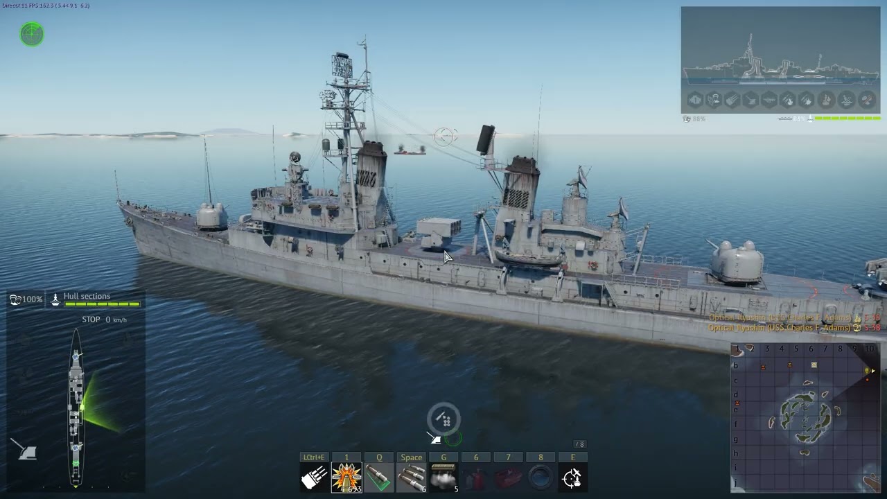 Charles F. Adams (DDG-2) test sail