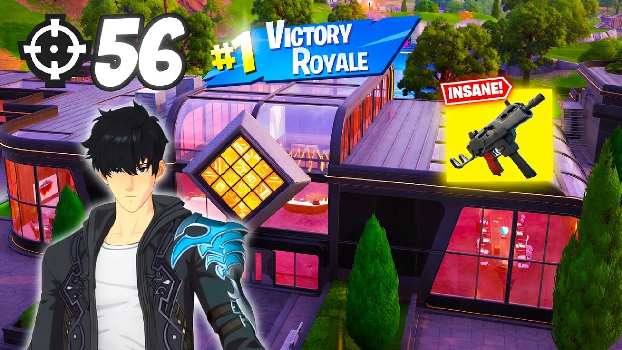 56 Eliminations SUNG JIN WOO Full Gameplay Wins Zero Build (Fortnite Chapter 7 Season 1)