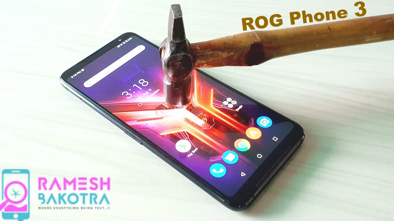 Asus ROG Phone 3 Screen Scratch Test