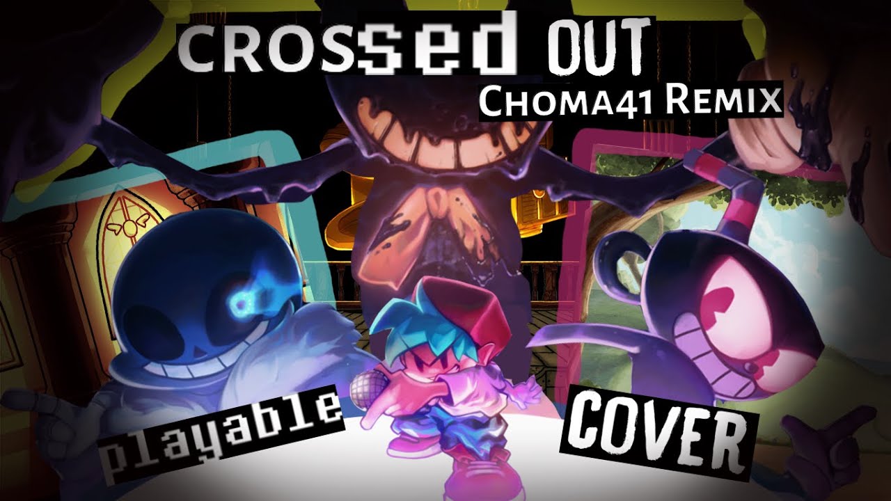 Indie Cross: Crossed Out [Choma41 Remix] (FNF Mod) Release Version