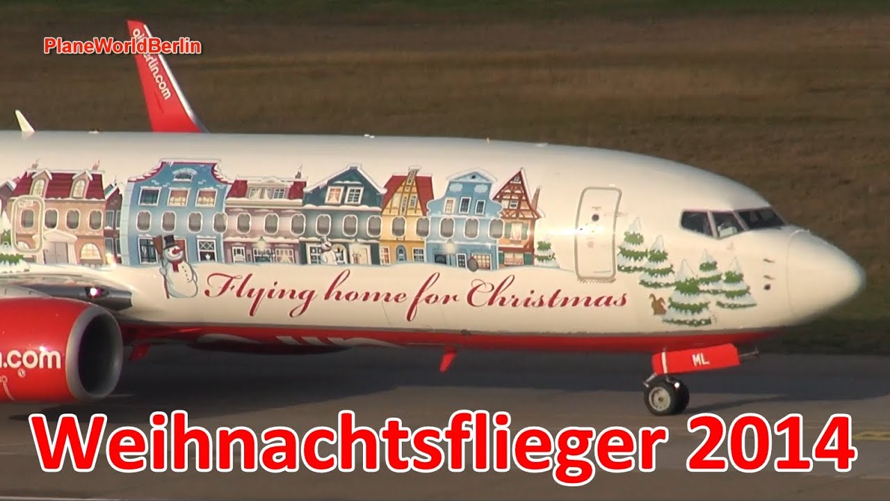 Air Berlin Weihnachtsflieger 2014 Berlin Tegel Airport
