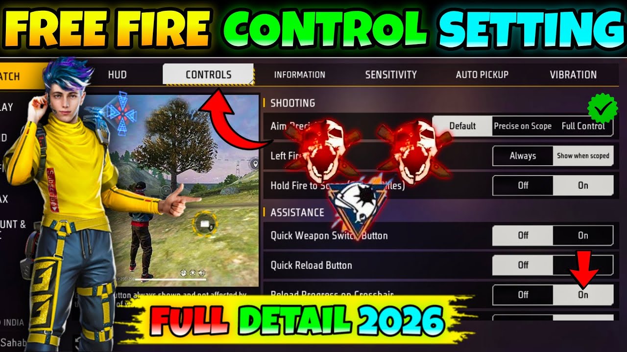 Free Fire Control Setting | 2026 New Update Full Details | Free Fire Settings 