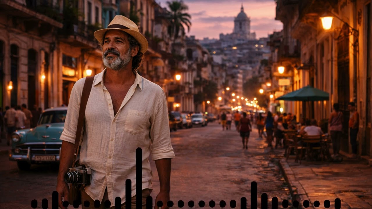 Caminar Sin Prisa 🌙 | Slow Cuban Evening Music 🇨🇺 Relaxing Havana Jazz Vibes