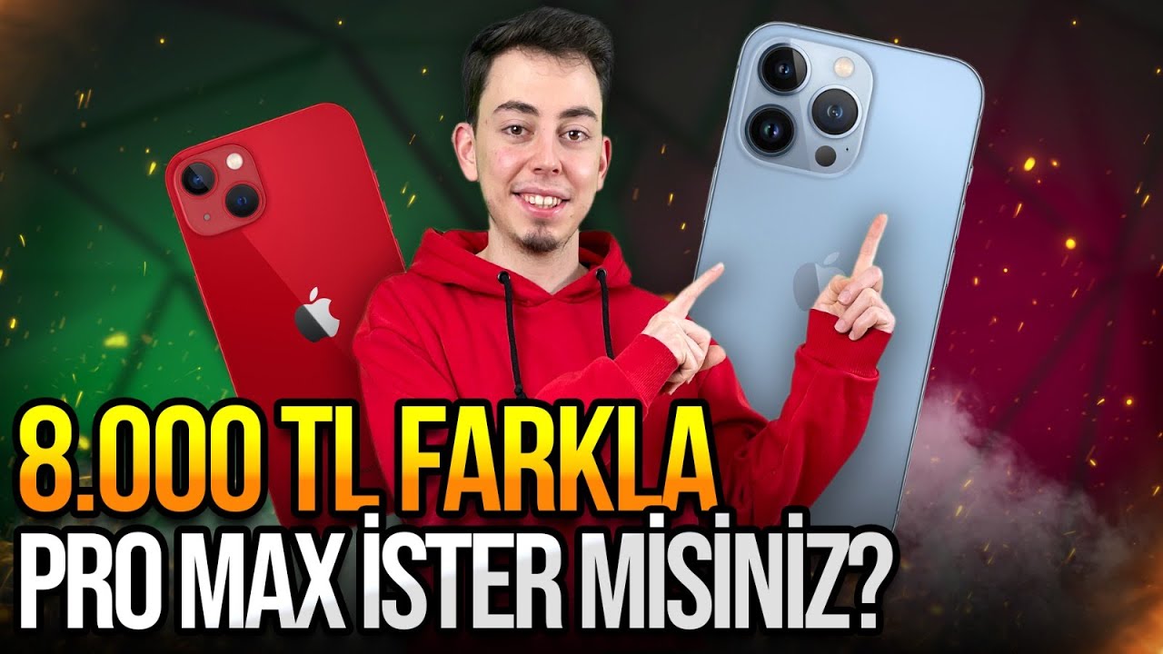 iPhone 13 Pro Max vs iPhone 13! - 8.000 TL farkla Pro Max?