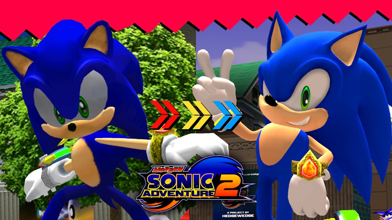 ЭТОТ РЕМЕЙК SONIC ADVENTURE 2 ПРОСТО БЕЗУМНЫЙ! (MODERN SONIC ADVENTURE 2 MOD WiP)