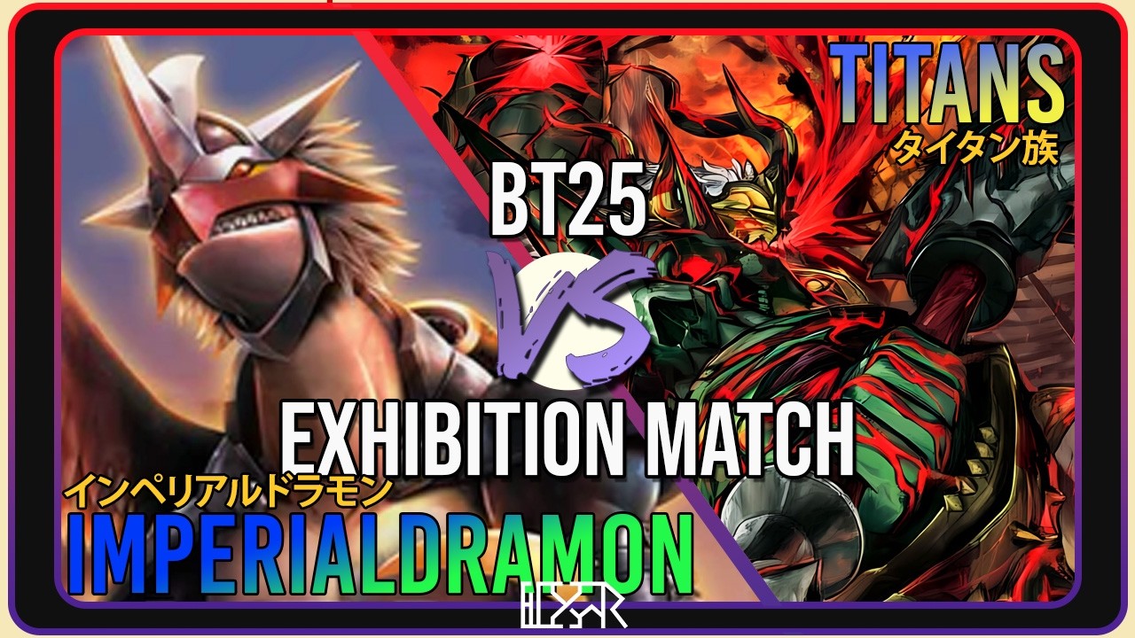 Imperialdramon против Titamon [Digimon TCG BT25 Выставочный матч] Комментарии к матчу