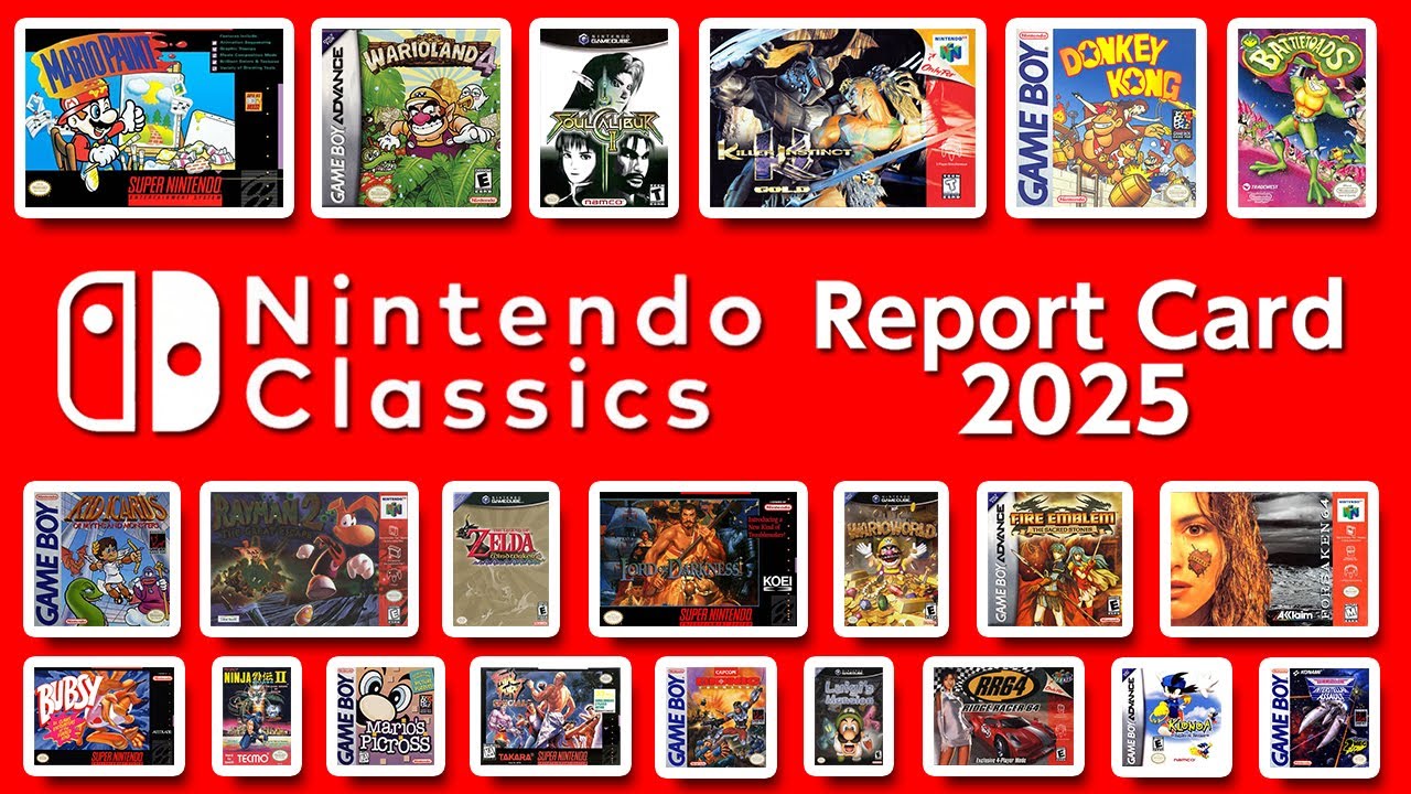 Nintendo Classics: Отчет за 2025 год (Nintendo Switch Online + дополнение)
