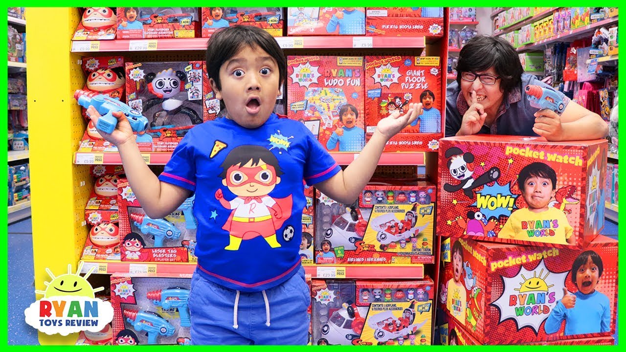 Daddy Hides Ryan's Toys all around Smyths Toys Store!!!!