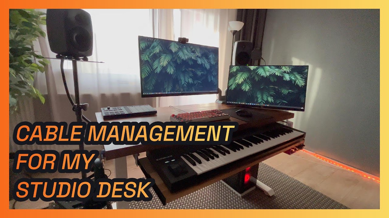 Cable Management for my Studio Desk