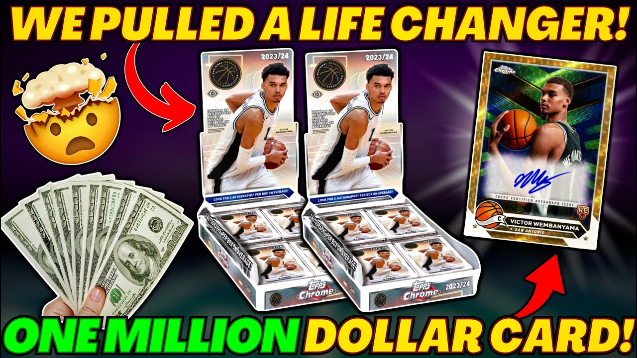 *MY ALL-TIME BIGGEST PULL!🤯🔥 (WEMBY AUTO!?!) 2023 TOPPS CHROME BASKETBALL IS INSANE!🔥
