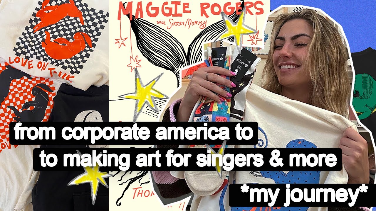 how i became a full time artist | from corporate america to making art for singers & more