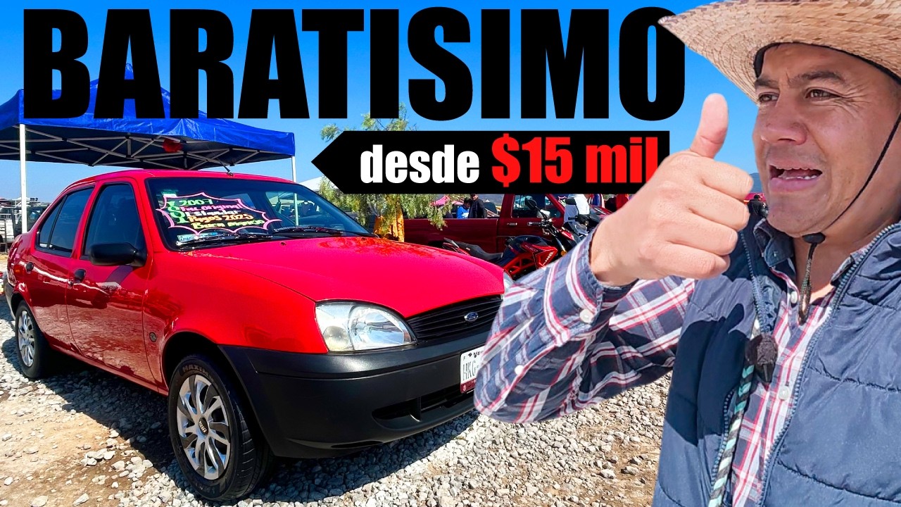 🔥Autos BARATOS desde $15 mil pesos, ofertas chidas en el tianguis de Actopan Hidalgo