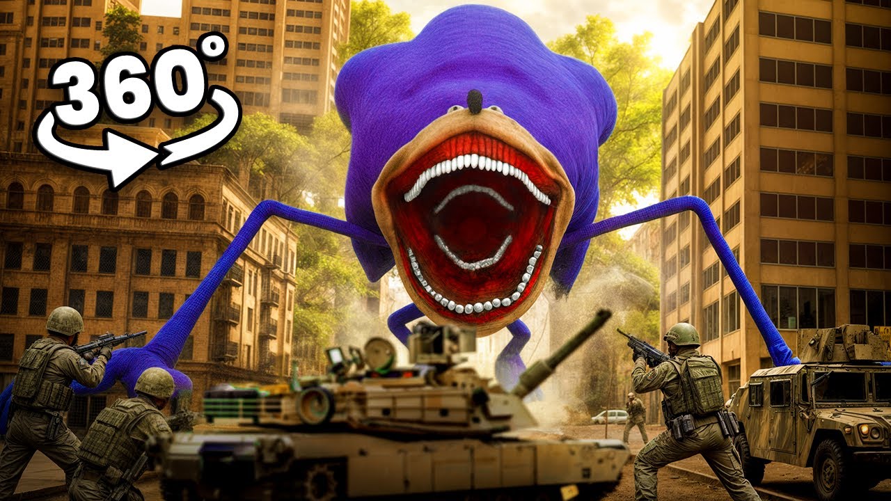 Shin Sonic vs The Entire Army | EVERYONE DIED | Movie Collection 360° | Scary VR 360 Video