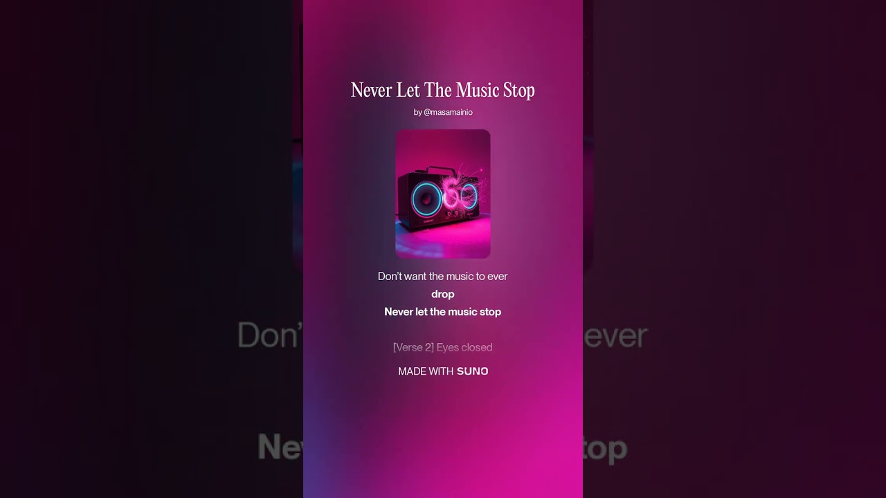 Never Let The Music Stop