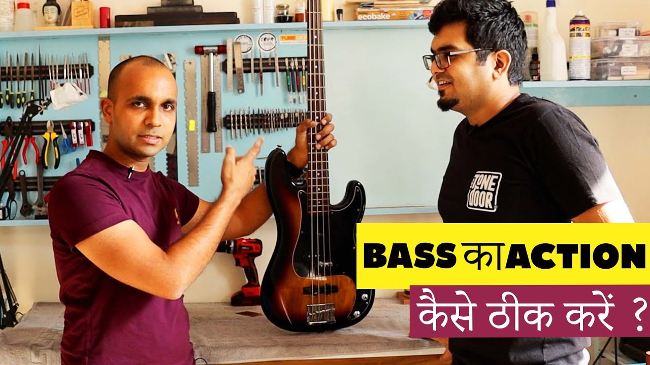 How to setup a Bass Guitar Action (Hindi) |Bass guitar setup for beginners|