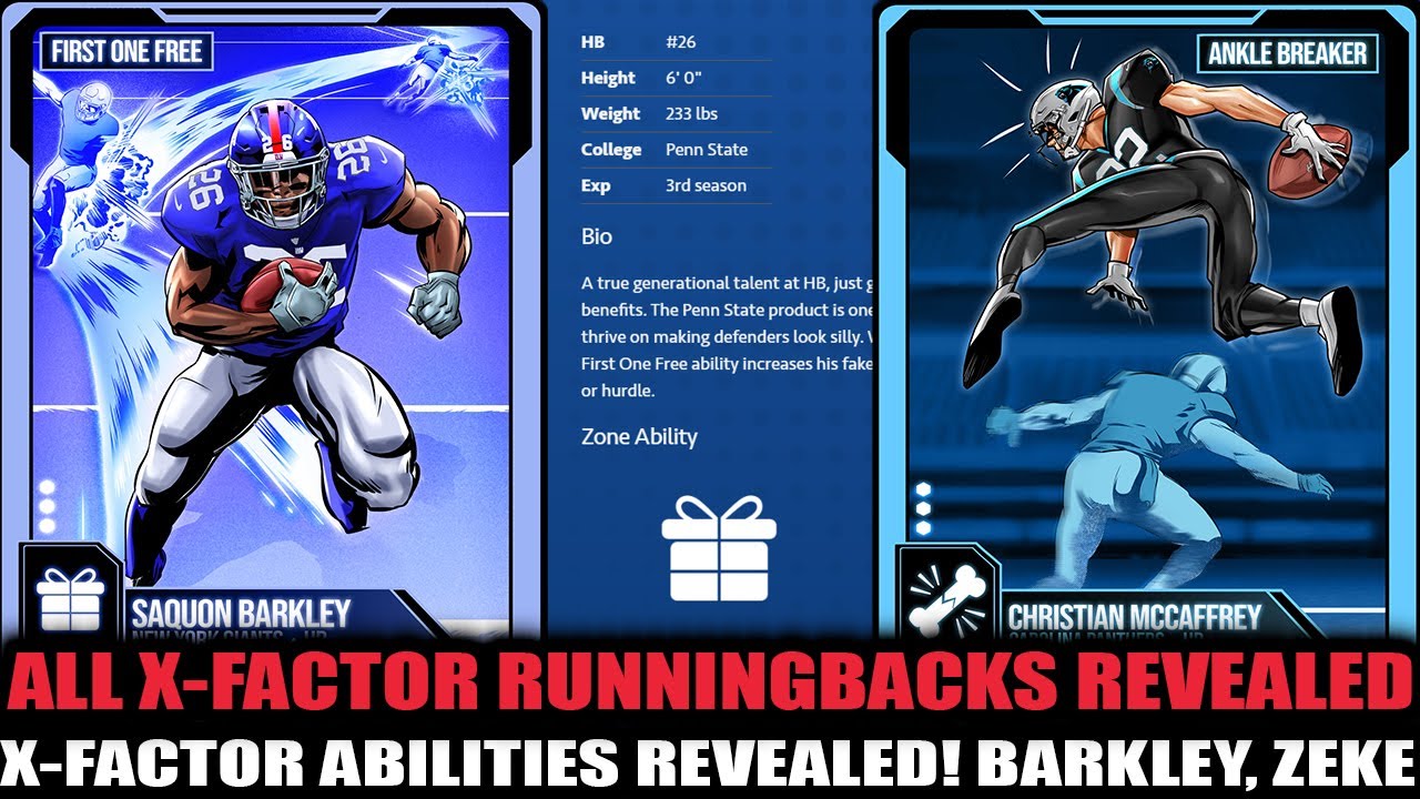 ALL MADDEN 21 X-FACTOR RUNNING BACKS REVEALED! RB X-FACTOR ABILITIES EXPLAINED! | MADDEN 21